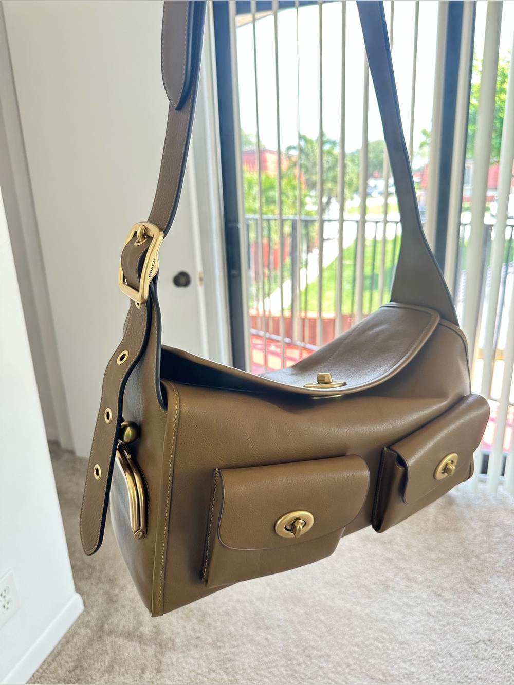 Coach Haversack Muted Olive - Picture 10 of 15